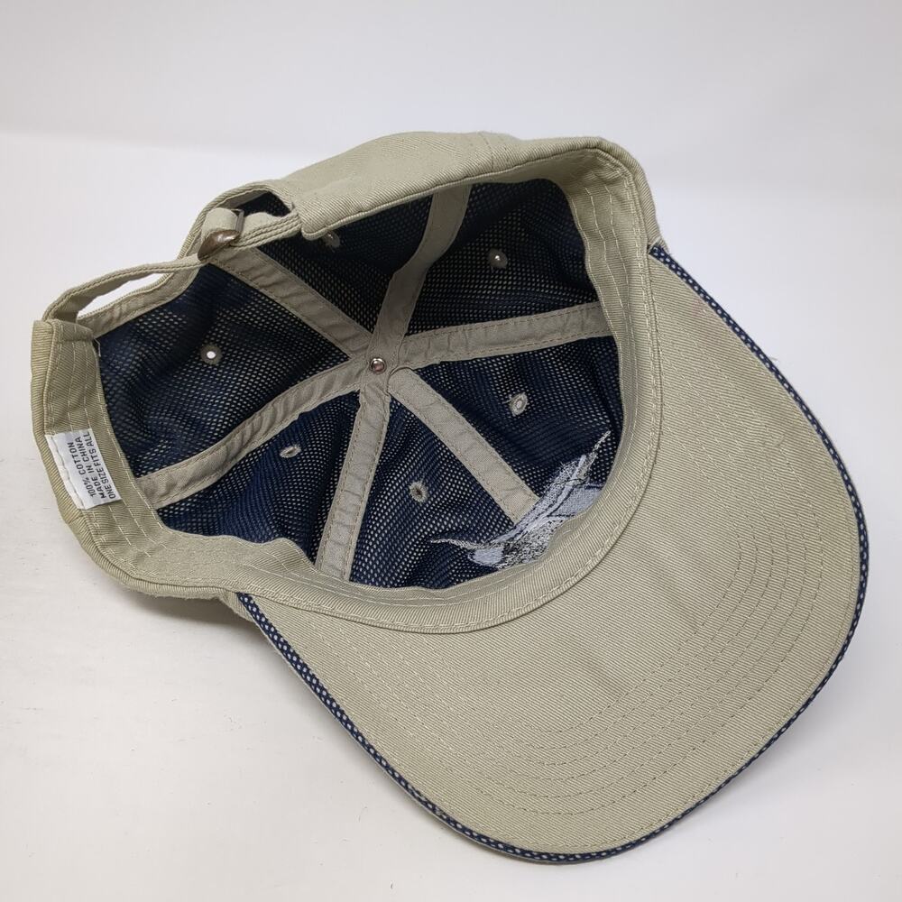 Unbranded Slideback Hat Solid Beige One Size Embr… - image 7